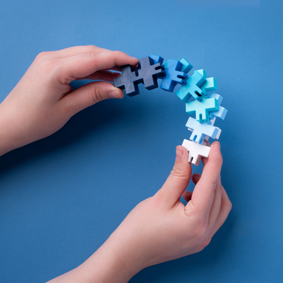 Plus-Plus - Hexel Fidget Toy - Waterfall