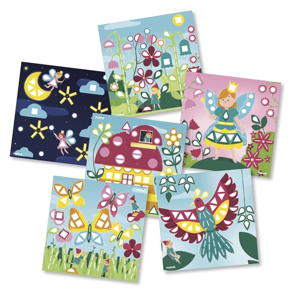 Poppik - Creative Sticker Cards Set - Fairy Magic