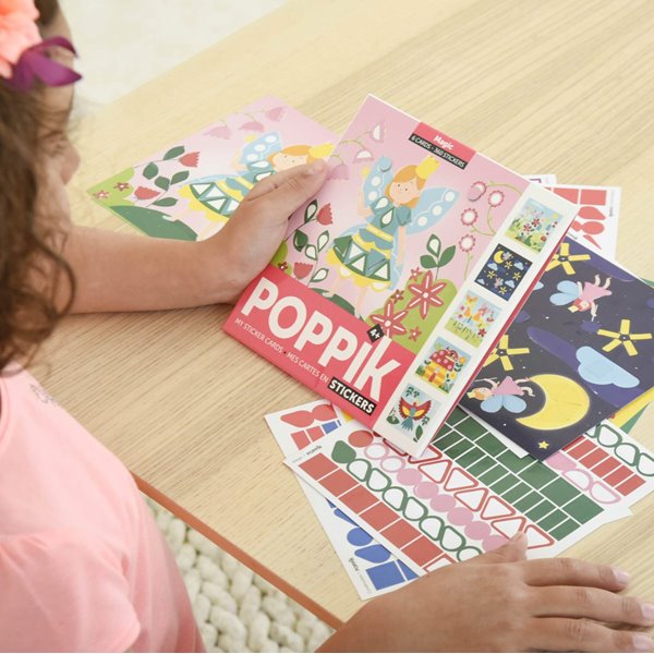 Poppik - Creative Sticker Cards Set - Fairy Magic