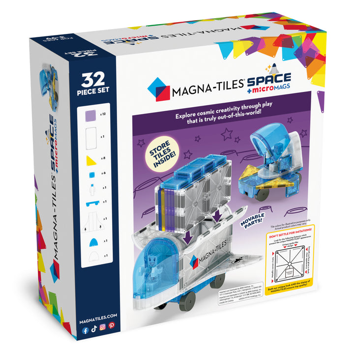 Magna-Tiles - Space + microMAGS (32pc)