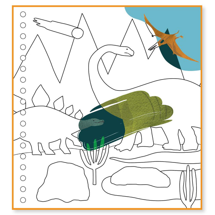 Floss & Rock - Magic Water Multiplay - Reusable Dinosaur Set