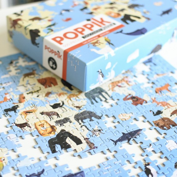 Poppik - Animals Discovery Puzzle (500pc)