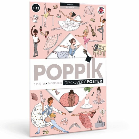 Poppik - Discovery Large Poster & Sticker Set - Dance