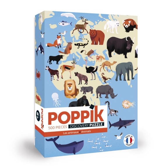 Poppik - Animals Discovery Puzzle (500pc)