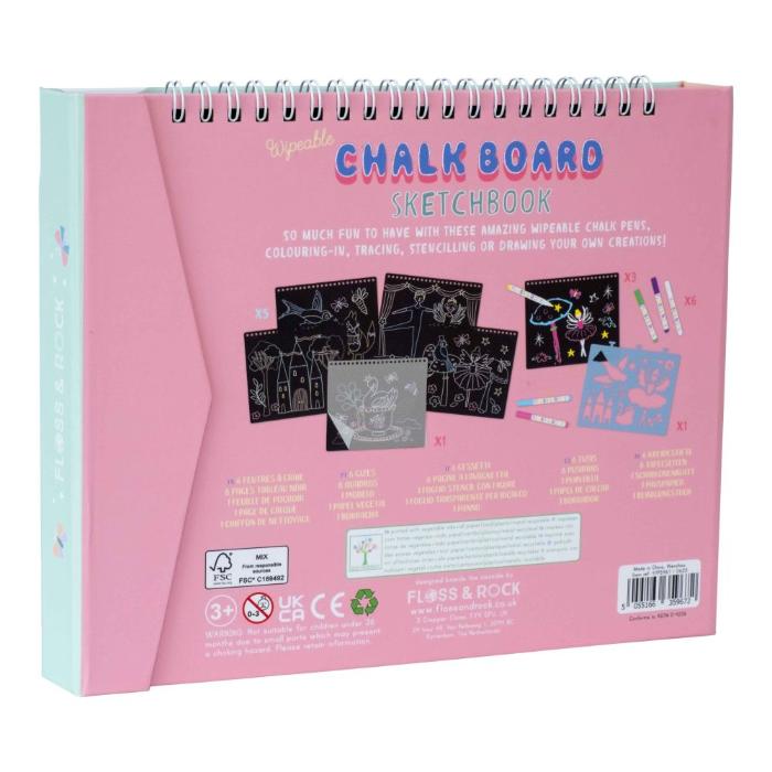 Floss & Rock - Chalk Board Sketchbook - Reusable Enchanted Set