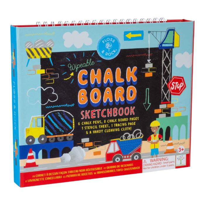 Floss & Rock - Chalk Board Sketchbook - Reusable Construction Set