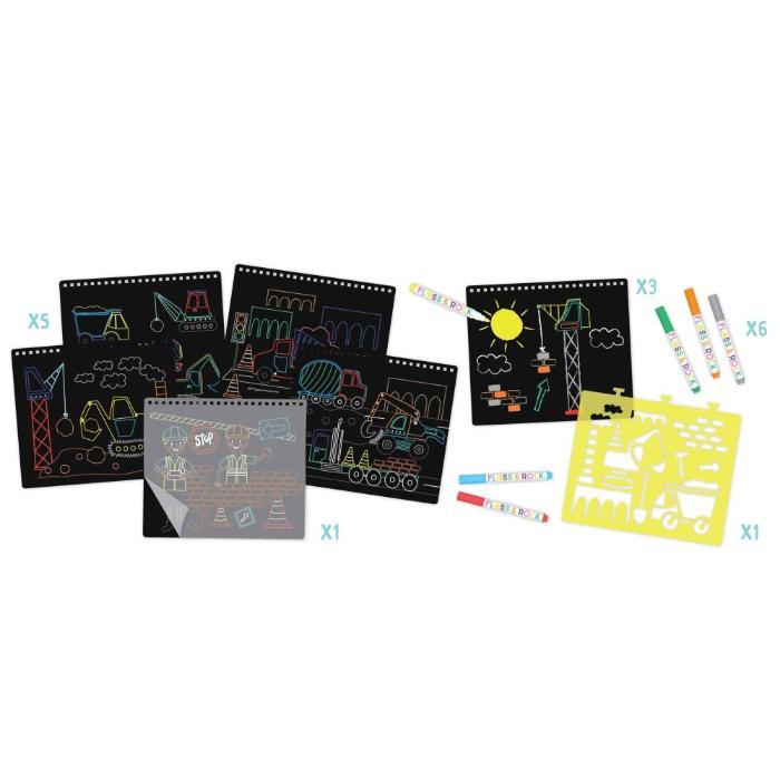 Floss & Rock - Chalk Board Sketchbook - Reusable Construction Set