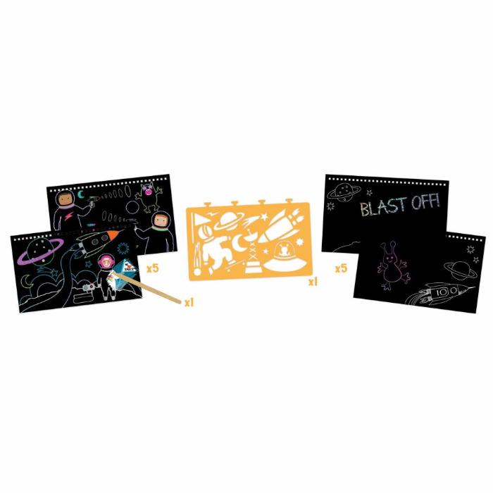 Floss & Rock - Scratch & Play - Reusable Space Set