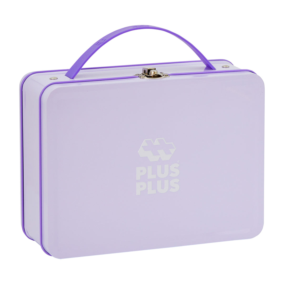 Plus-Plus - Purple Metal Travel Suitcase (600pc Pastel Set)