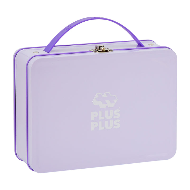 Plus-Plus - Purple Metal Travel Suitcase (600pc Pastel Set)