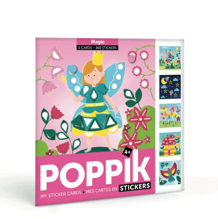 Poppik - Creative Sticker Cards Set - Fairy Magic