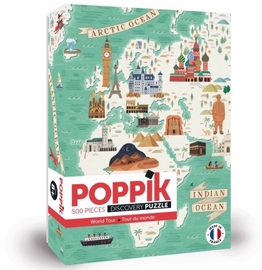 Poppik - World Tour Discovery Puzzle (500pc)