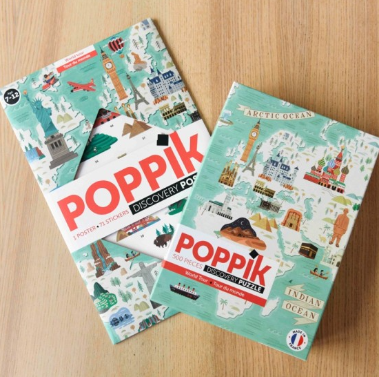 Poppik - World Tour Discovery Puzzle (500pc)