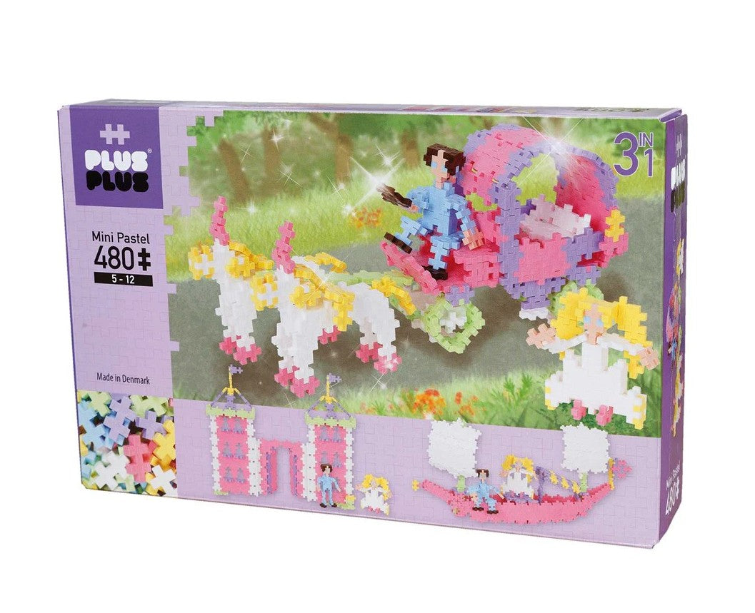 Plus-Plus - Pastel 3 in 1 Princess Set (480pc)