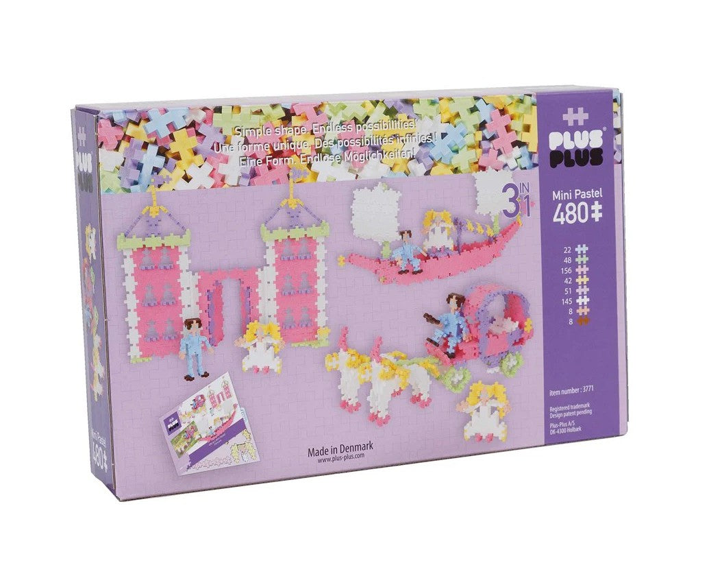 Plus-Plus - Pastel 3 in 1 Princess Set (480pc)