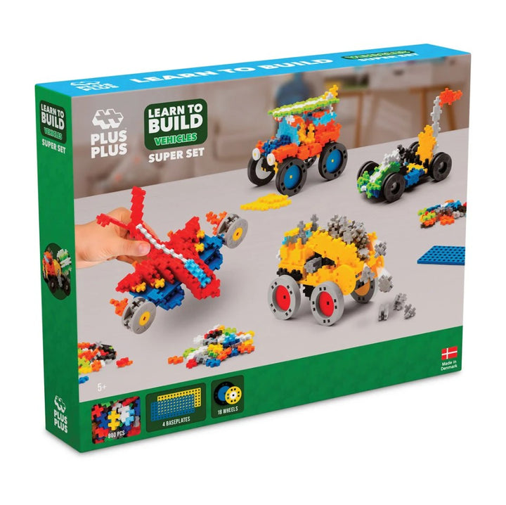 Plus-Plus - Learn to Build - Vehicles Super Set (800pc)