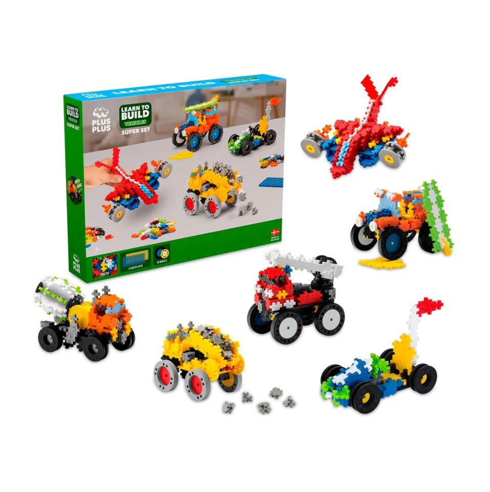 Plus-Plus - Learn to Build - Vehicles Super Set (800pc)