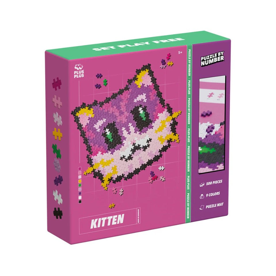 Plus-Plus - Puzzle By Number - Kitten 500pc