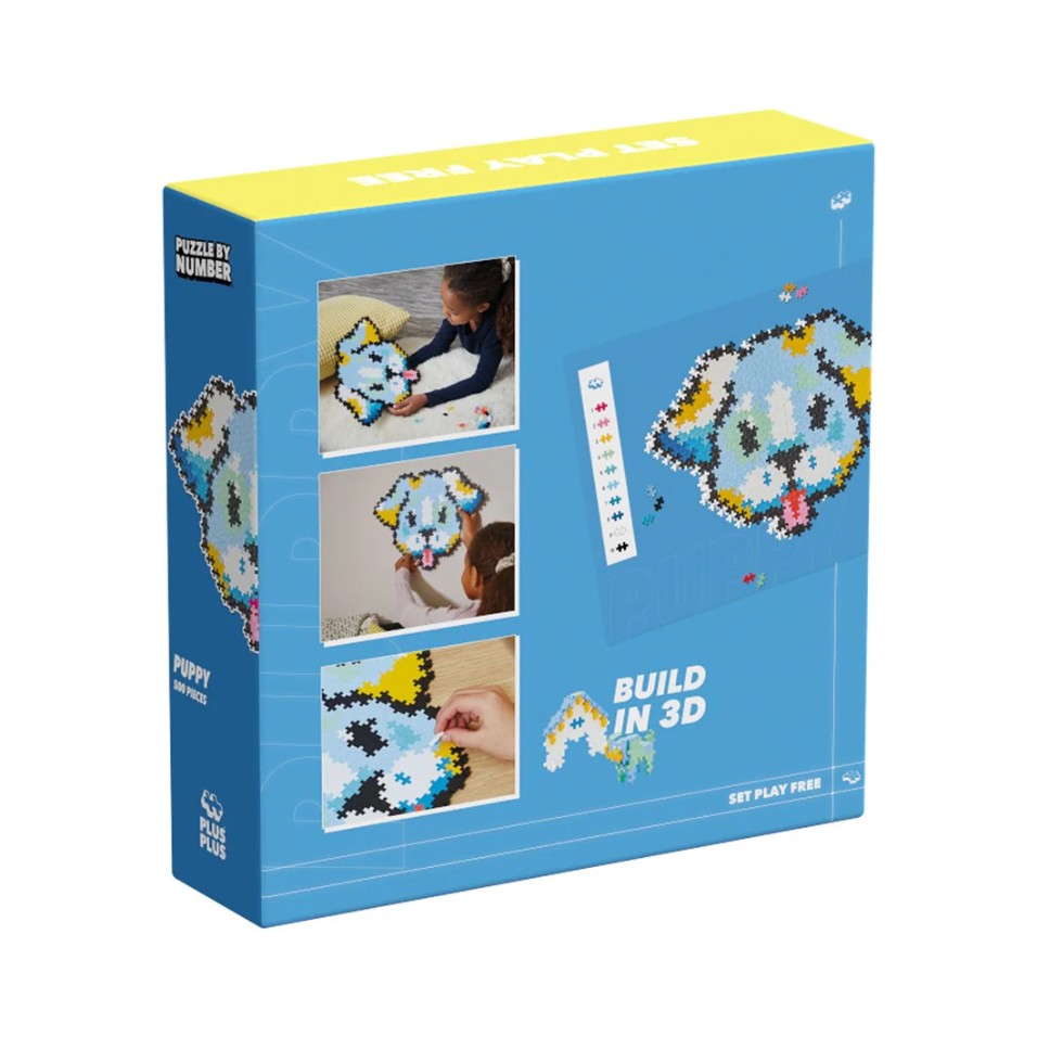 Plus-Plus - Puzzle By Number - Puppy 500pc