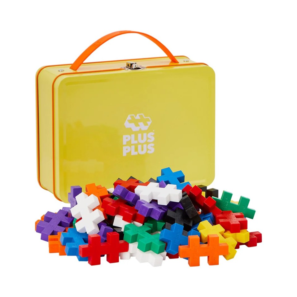 Plus-Plus BIG - Yellow Metal Travel Suitcase (70pc Set)