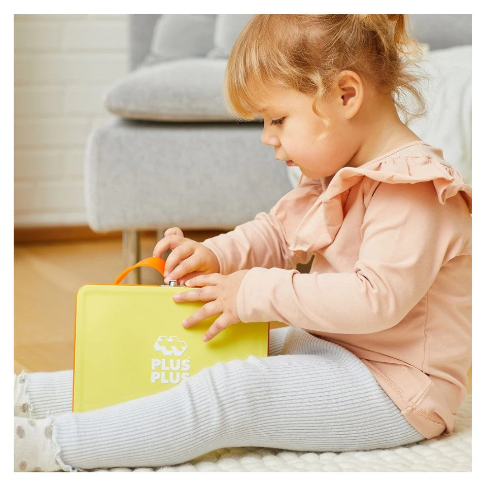 Plus-Plus BIG - Yellow Metal Travel Suitcase (70pc Set)