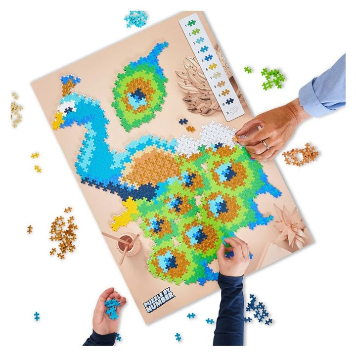 Plus-Plus - Puzzle By Number - Peacock 800pc