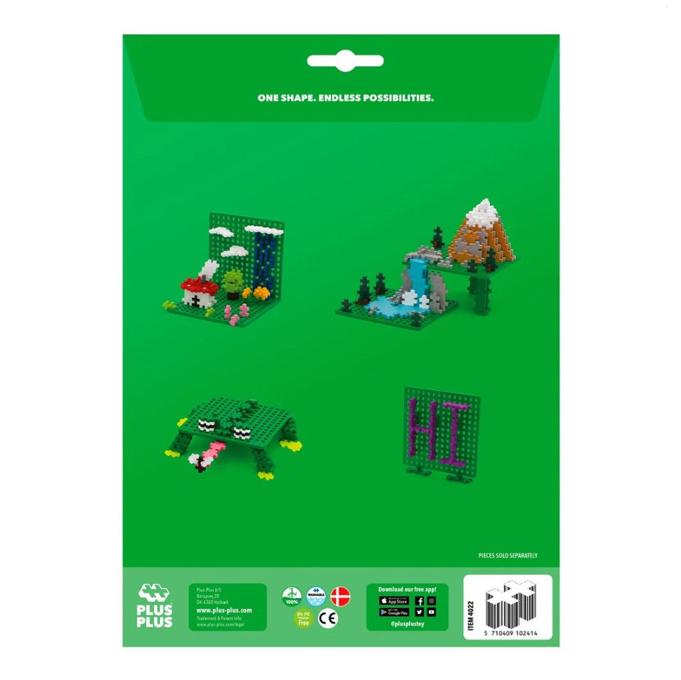 Plus-Plus - Accessory Pack - Green Baseplates (2pk)