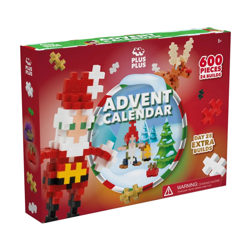 Plus-Plus - Christmas Advent Calendar - Santa's World (600pc)