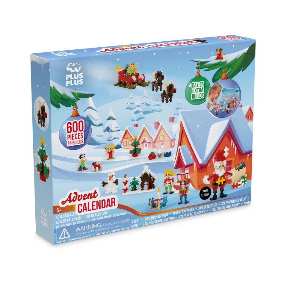 Plus-Plus - Christmas Advent Calendar - Santa's Visit (600pc)
