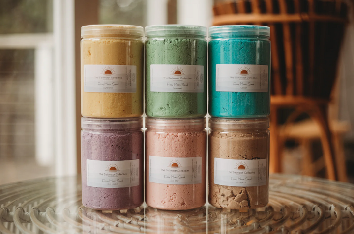 The Saltwater Collective - Fizzy Moon Sensory Sand (Individual)