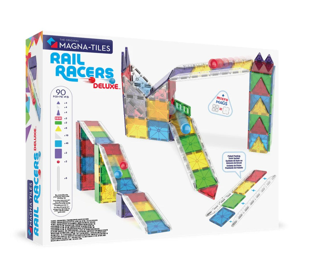 Magna-Tiles - Rail Racers Deluxe Set (90pc)