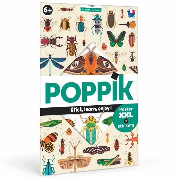 Poppik - Discovery Large Poster & Sticker Set - Insects