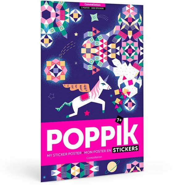 Poppik - My Sticker Poster - Unicorn Constellation (1100pc)