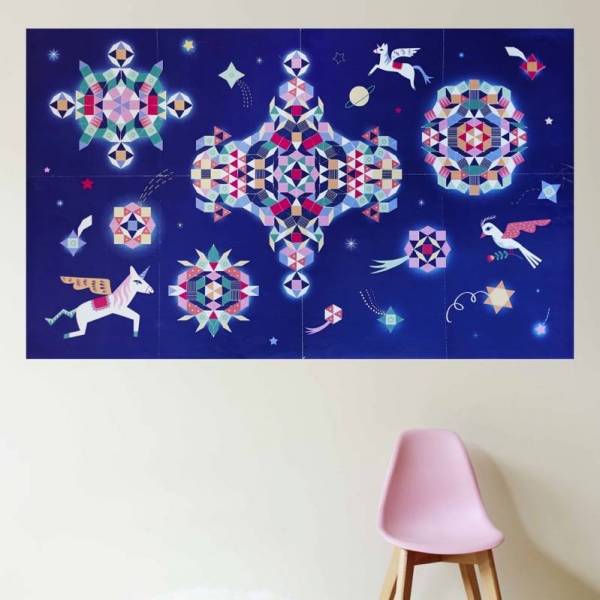 Poppik - My Sticker Poster - Unicorn Constellation (1100pc)