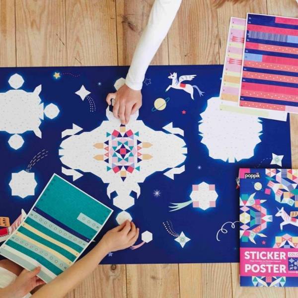 Poppik - My Sticker Poster - Unicorn Constellation (1100pc)
