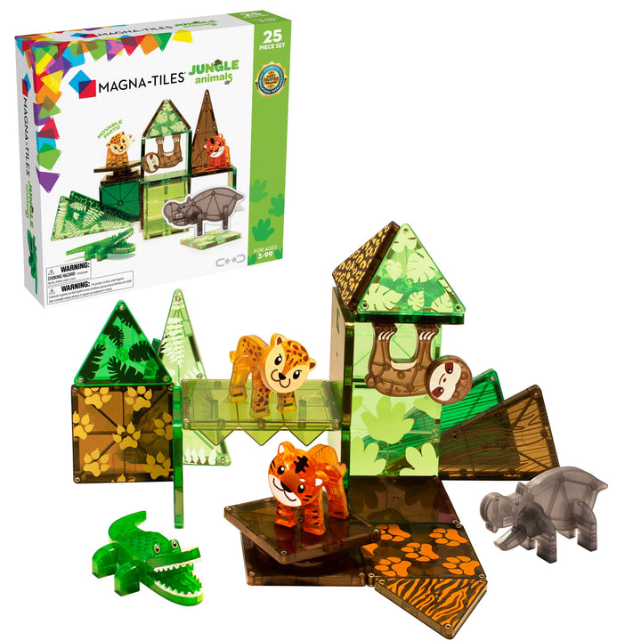 Magna-Tiles - Jungle Animals 25 Piece Set