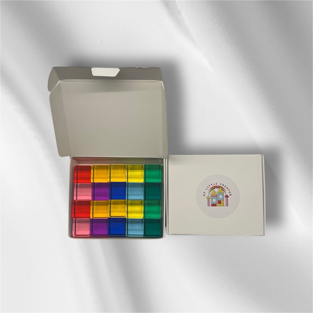 Lucite Bright Cubes (20pc Set)
