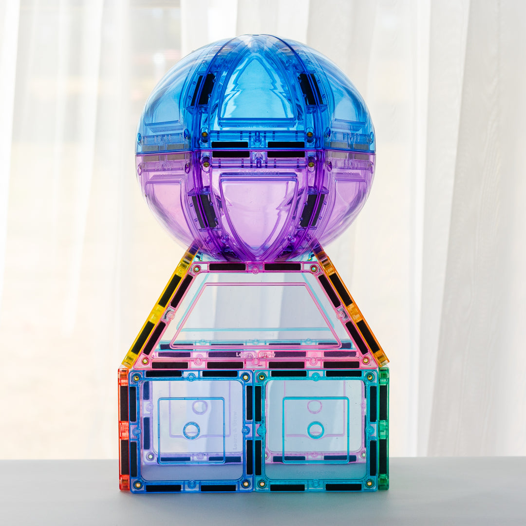 Learn & Grow Toys - Magnetic Tiles - Pastel Dome Set (22pc)