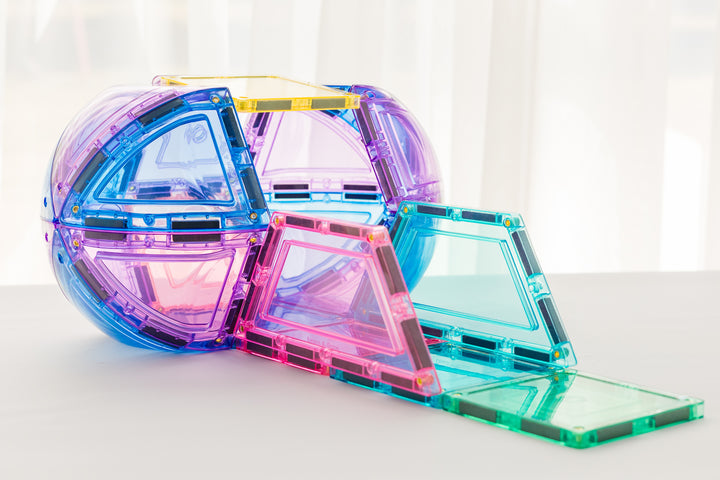 Learn & Grow Toys - Magnetic Tiles - Pastel Dome Set (22pc)