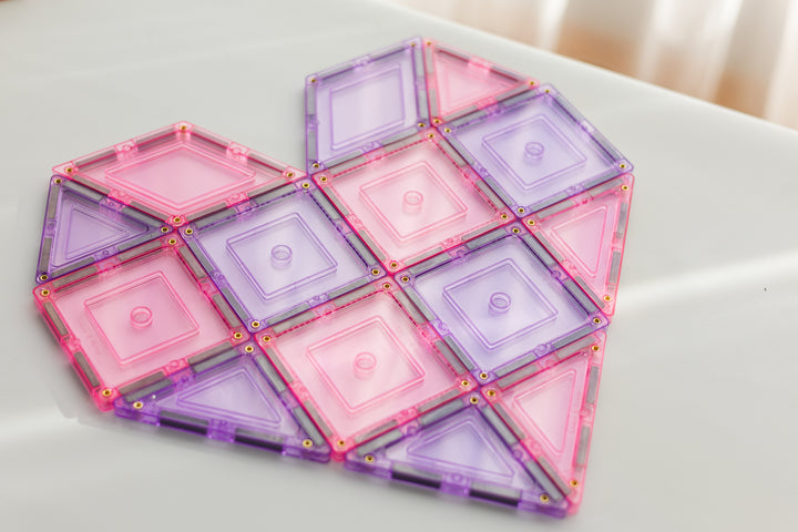 Learn & Grow Toys - Magnetic Tiles - Pastel Set (112pc)