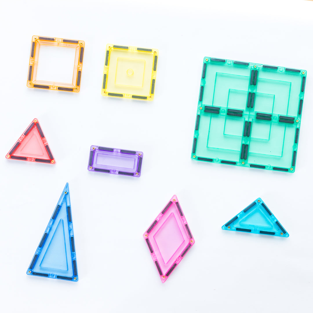 Learn & Grow Toys - Magnetic Tiles - Pastel Set (112pc)
