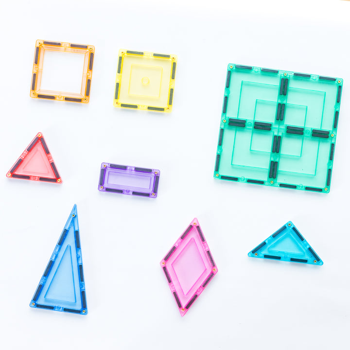 Learn & Grow Toys - Magnetic Tiles - Pastel Set (112pc)