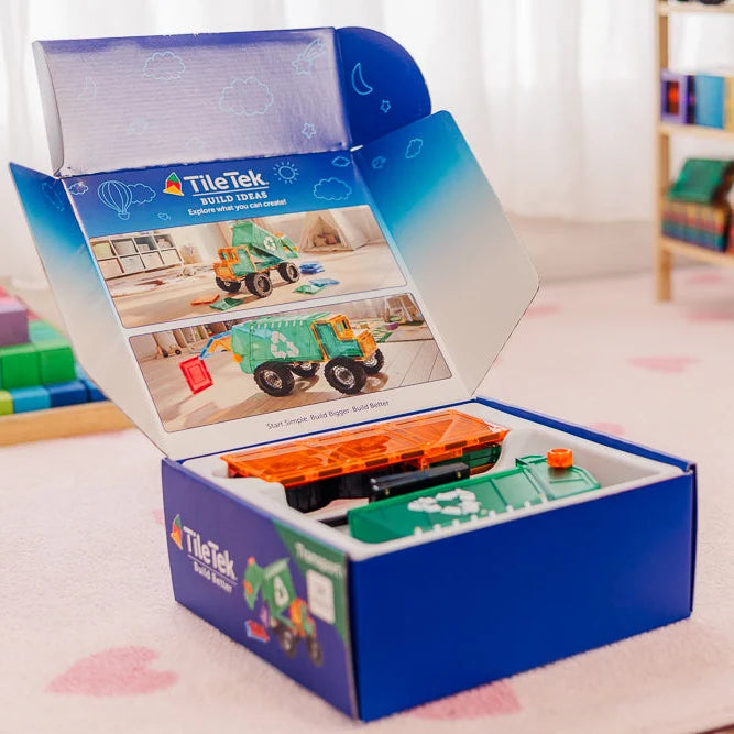 TileTek - Magnetic Tiles - Mega Recycling Truck Set (14pc)