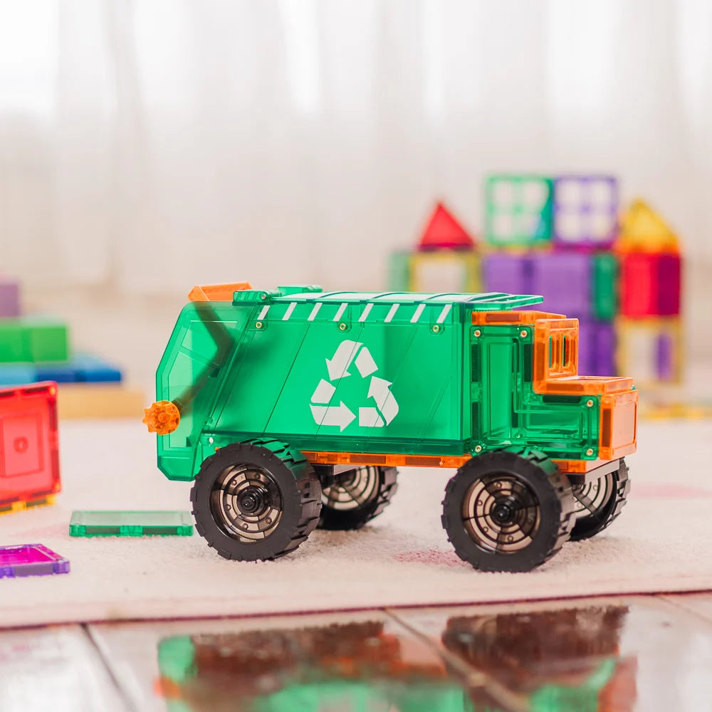 TileTek - Magnetic Tiles - Mega Recycling Truck Set (14pc)
