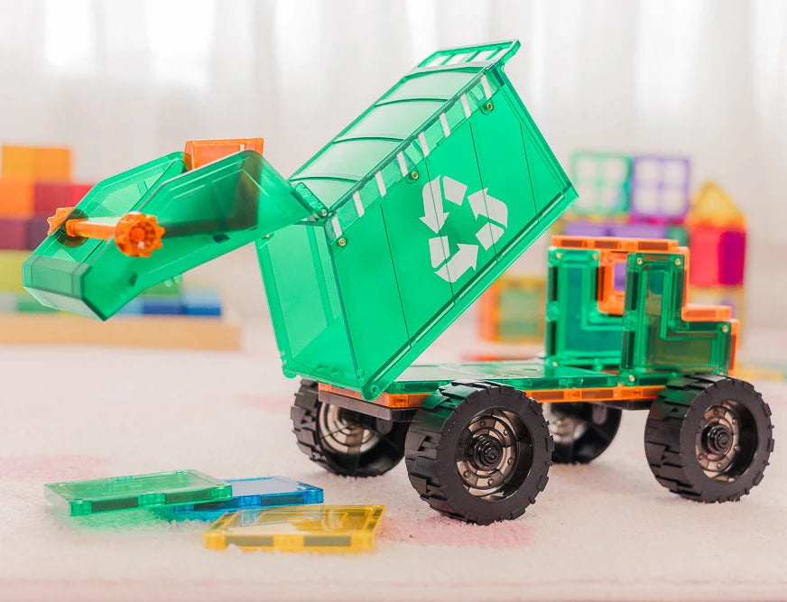 TileTek - Magnetic Tiles - Mega Recycling Truck Set (14pc)