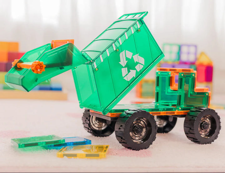 TileTek - Magnetic Tiles - Mega Recycling Truck Set (14pc)