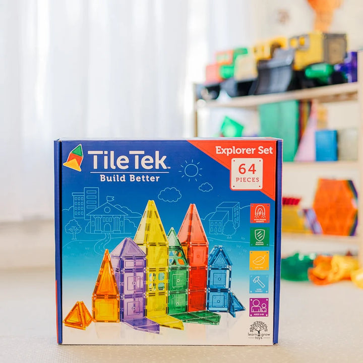 TileTek - Magnetic Tiles - Explorer Set 64pc
