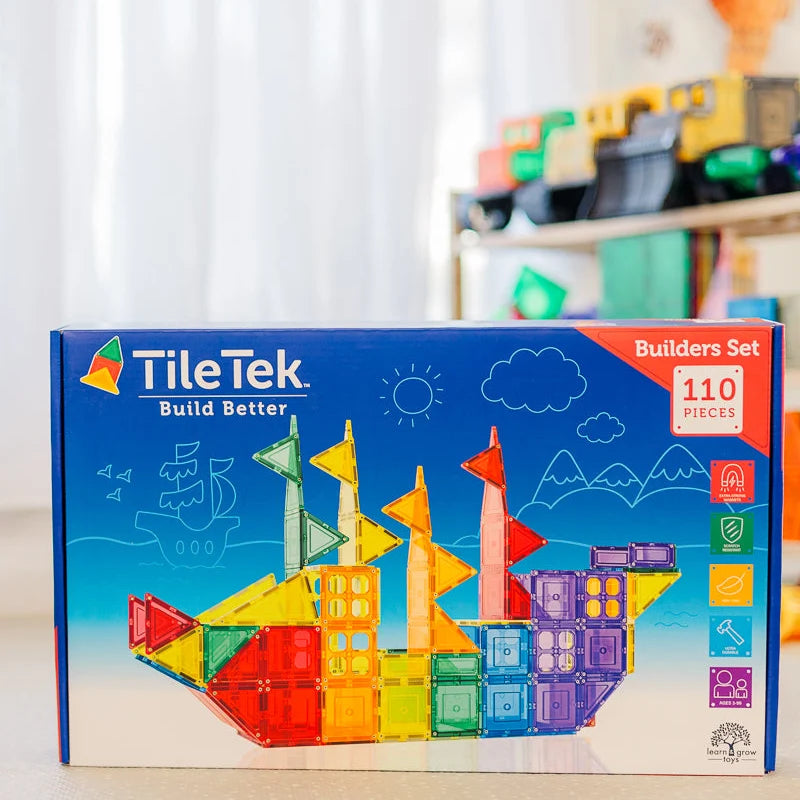 TileTek - Magnetic Tiles - Builders Set 110pc