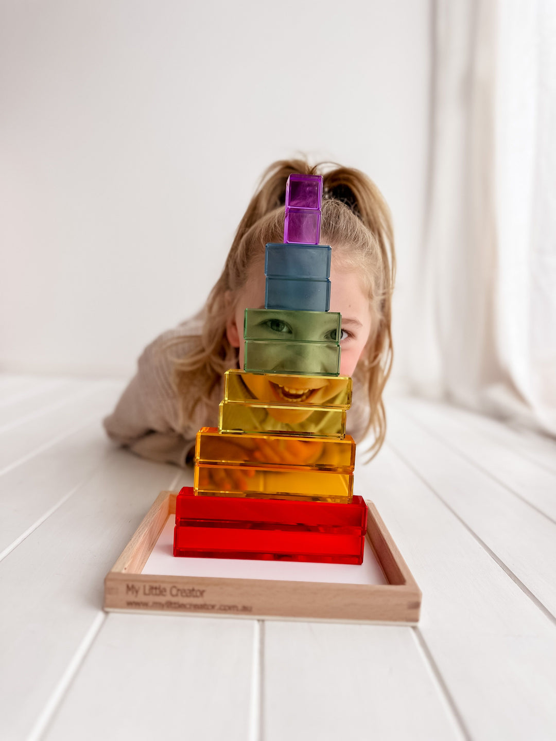 Lucite Rainbow Stairs (12pc Set)