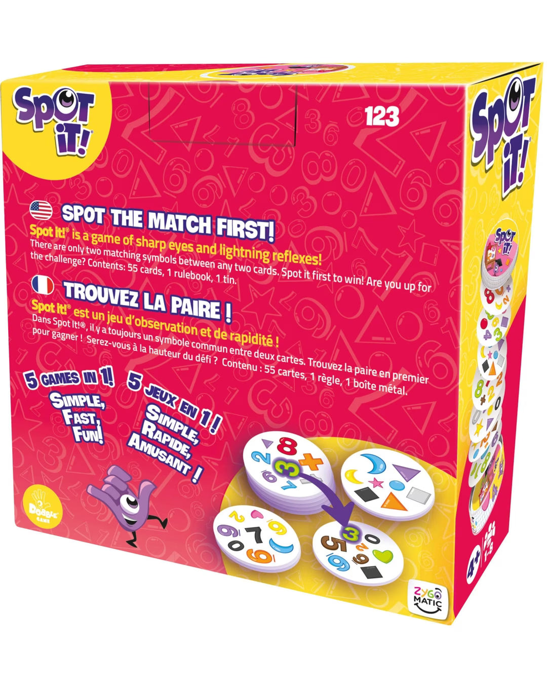 Spot it! 123 - Matching Card Game